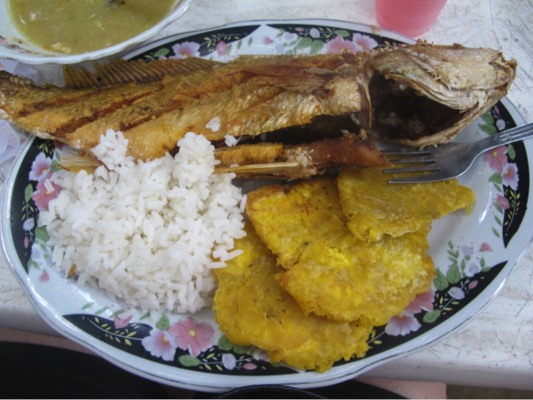 Colombian lunch.