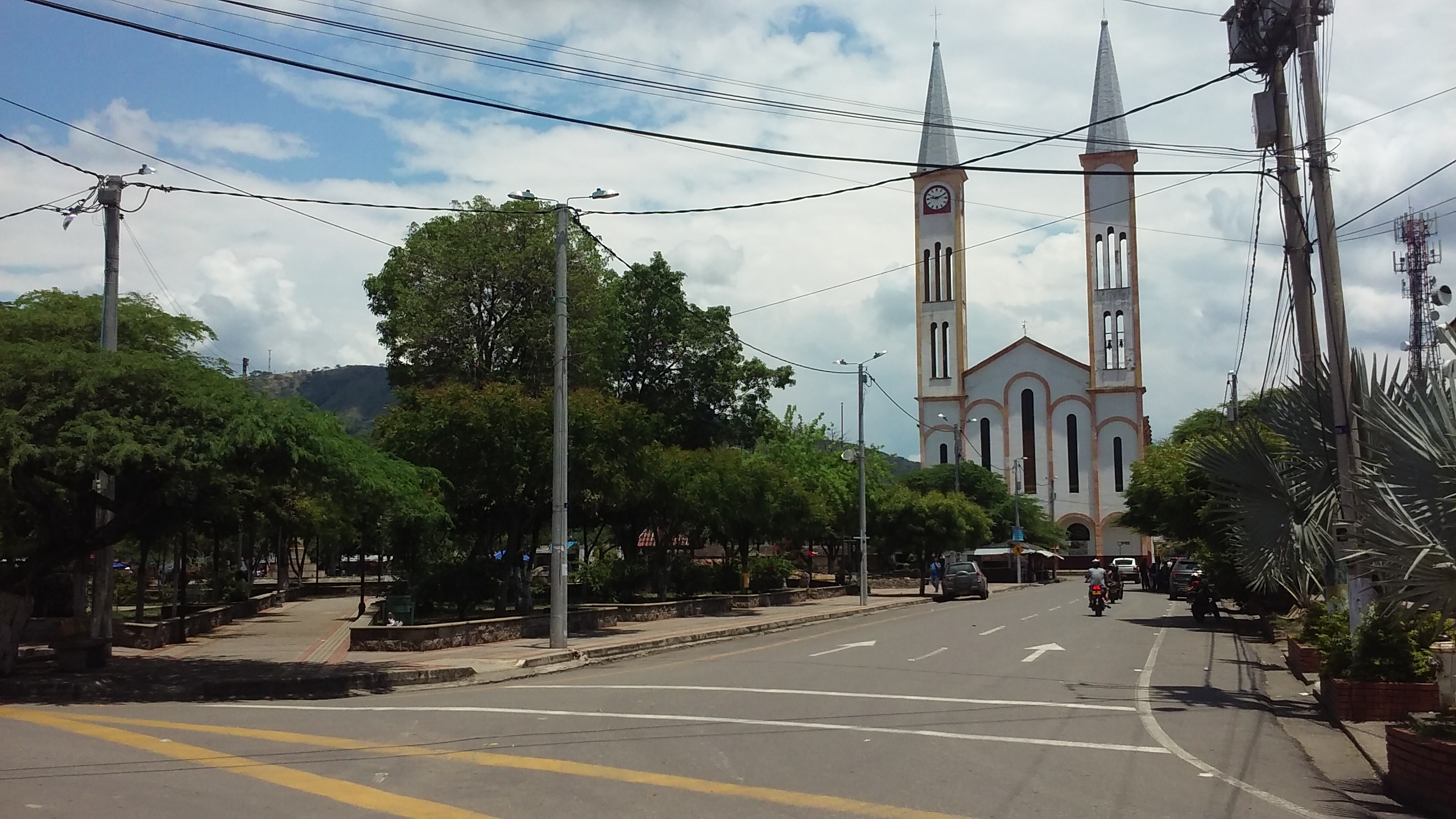 The main square in Tocaima, Cundinamarca, Colombia.