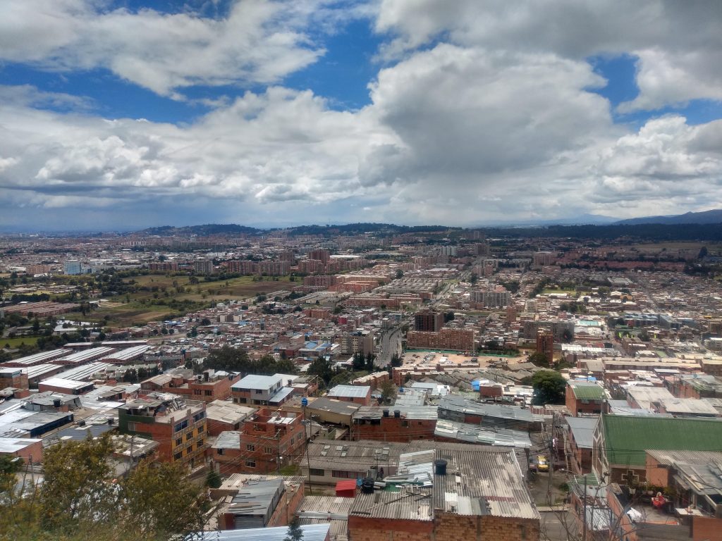 The parasite's breeding ground (this is Bogotá, Colombia, but it could be anywhere you have humans). 