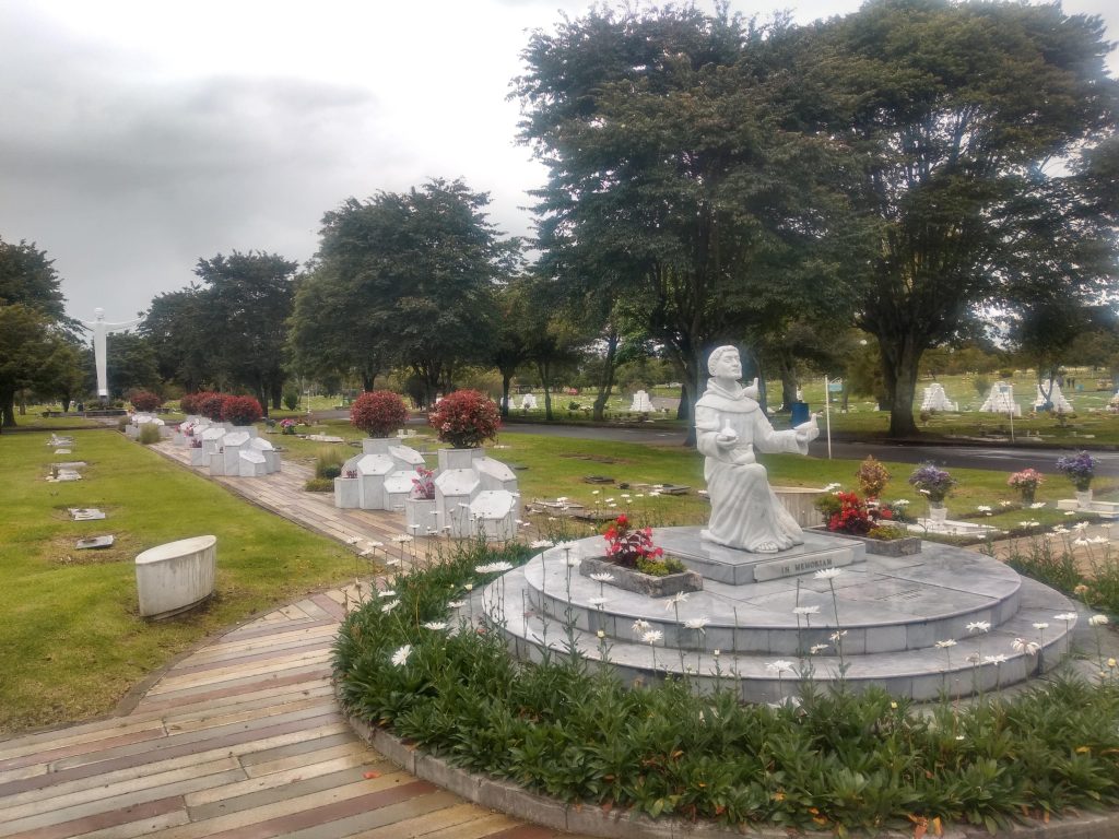 A cemetery in the north of Bogotá, Colombia