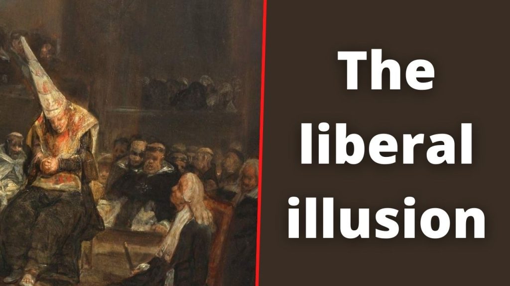 The liberal illusion: 'Better to feel safe in the hands of a greater power than to be free.' 